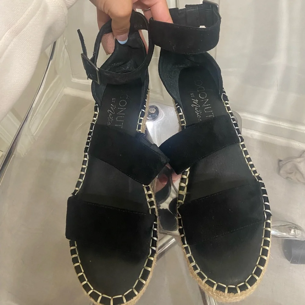Coconuts by Matisse, black wedge, size 10 - Picture 4 of 9